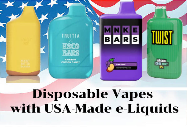 Disposable Vapes with USA Made e Liquids Eightvape