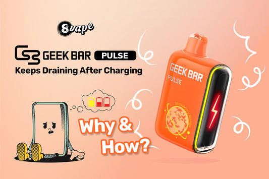 geek bar pulse keeps draining after charging