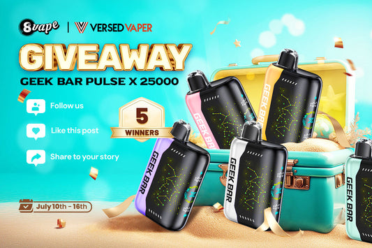 geek bar pulse x 25000 free giveaway eightvape versed vaper