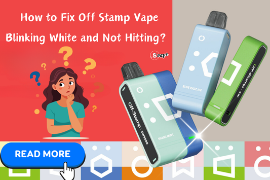 how to fix off stamp vape blinking problem