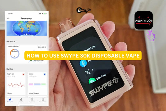 how to use swype 30k disposable vape using wearinos app