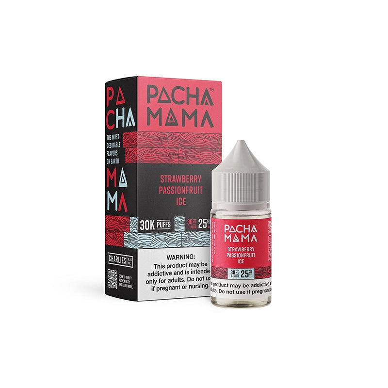 Pachamama Plus+ Strawberry Passionfruit Ice TFN Salt Vape Juice 30ml