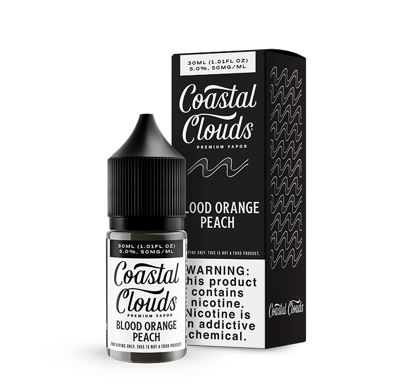 Coastal Clouds Juice Coastal Clouds Blood Orange Peach Nic Salt Vape Juice 30ml