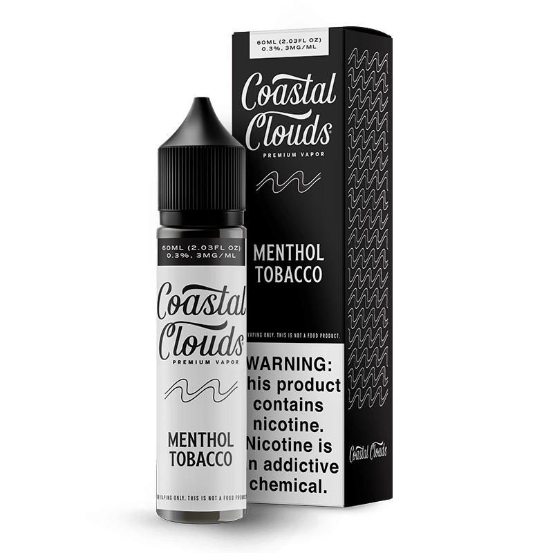 Coastal Clouds Juice 3mg Coastal Clouds Menthol Tobacco Vape Juice 60ml