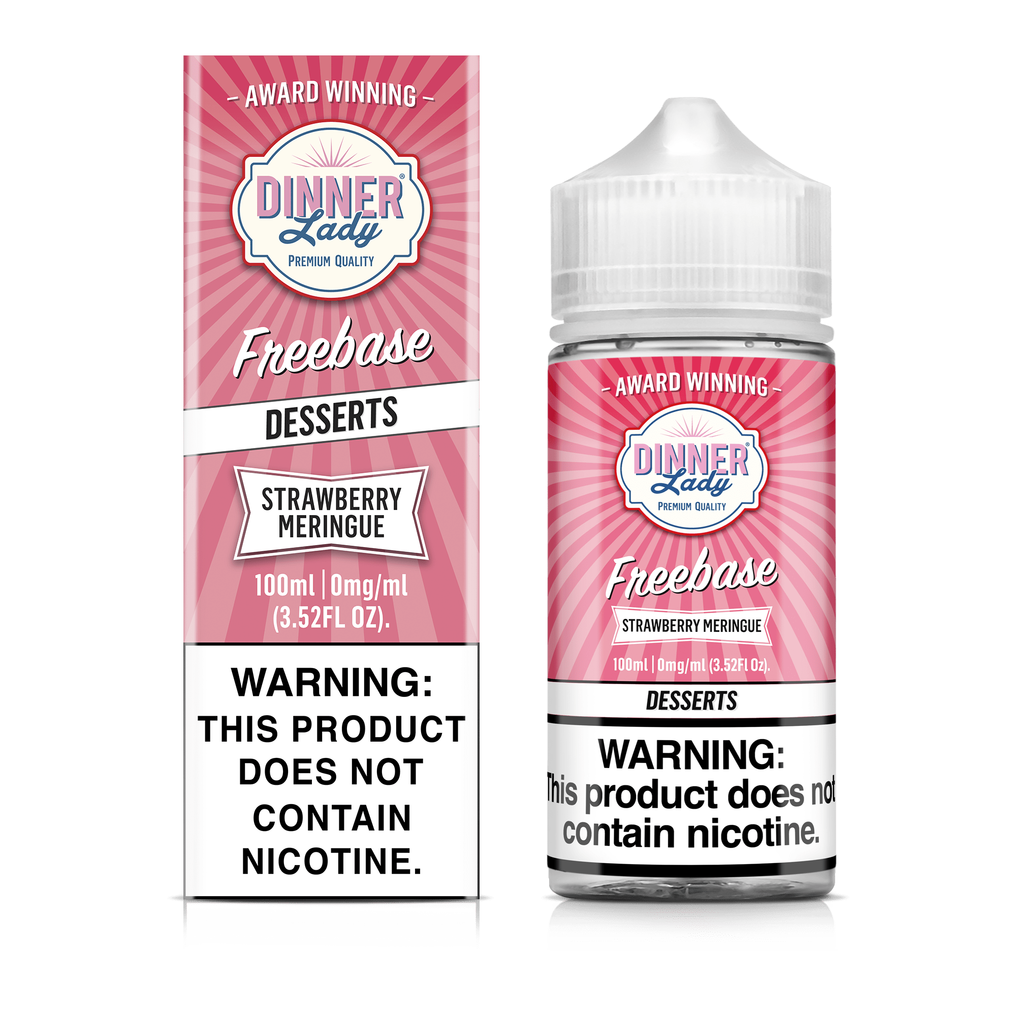 Dinner Lady Juice 0MG Dinner Lady Strawberry Meringue 100ml