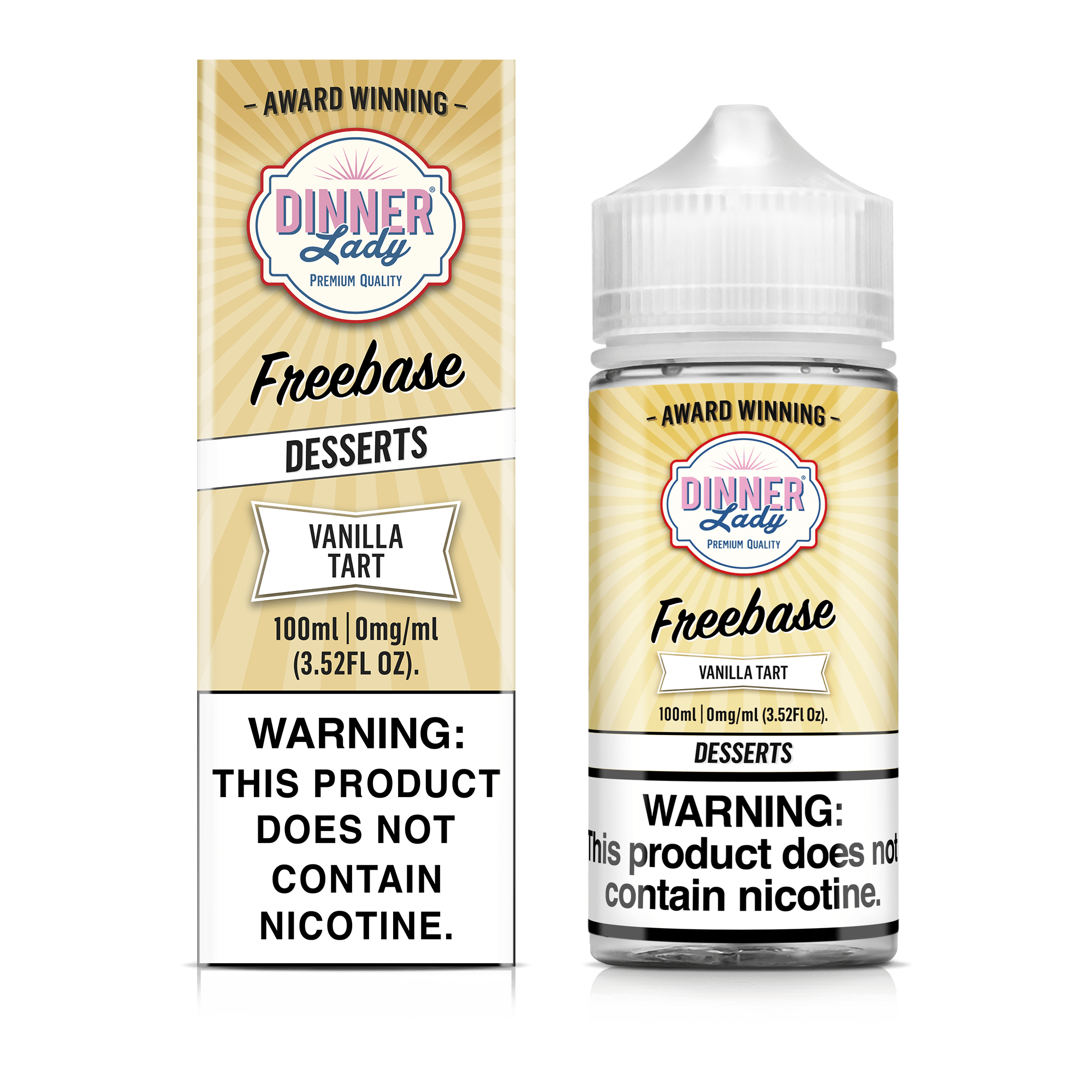 Dinner Lady Juice 0MG Dinner Lady Vanilla Tart 100ml