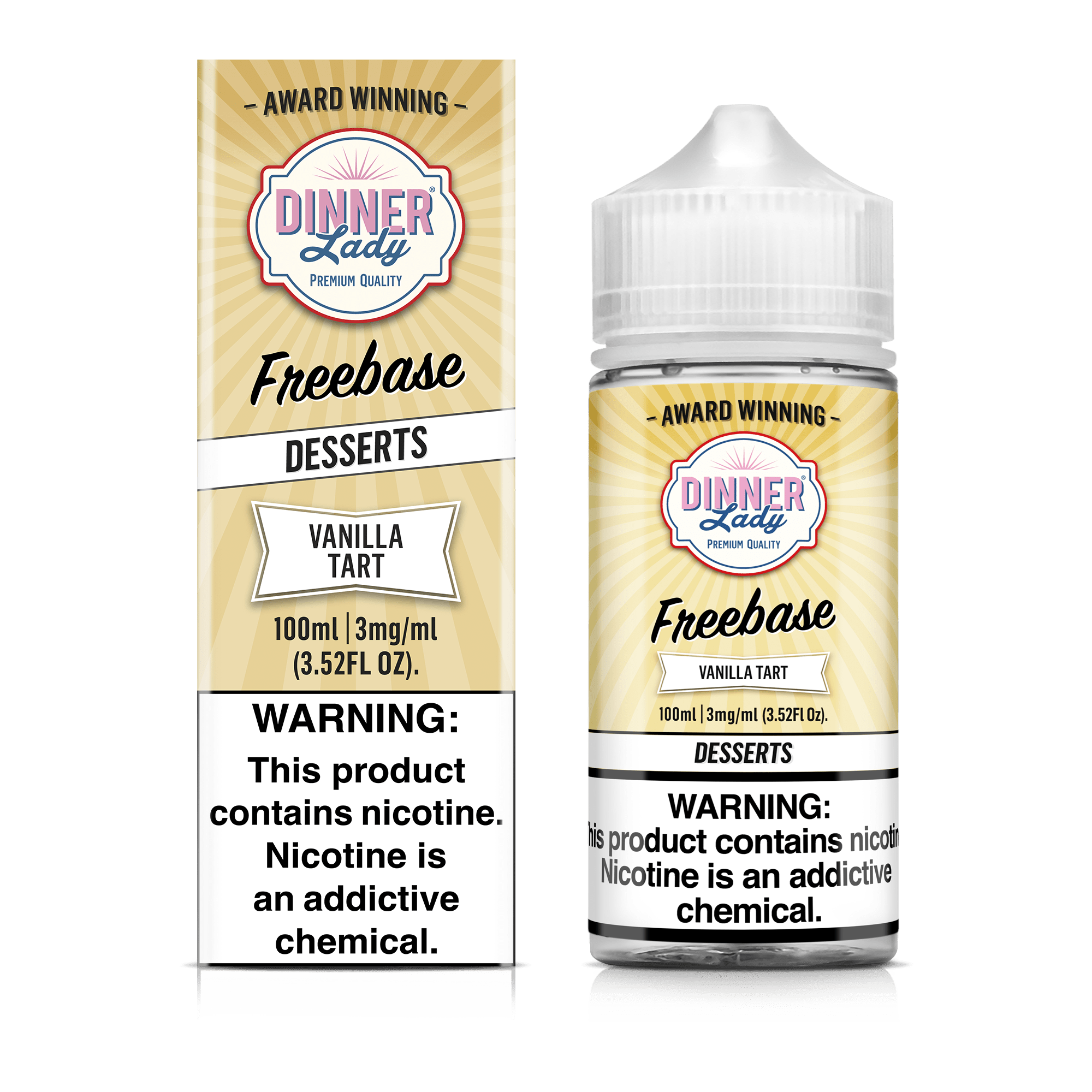 Dinner Lady Juice 3MG Dinner Lady Vanilla Tart 100ml