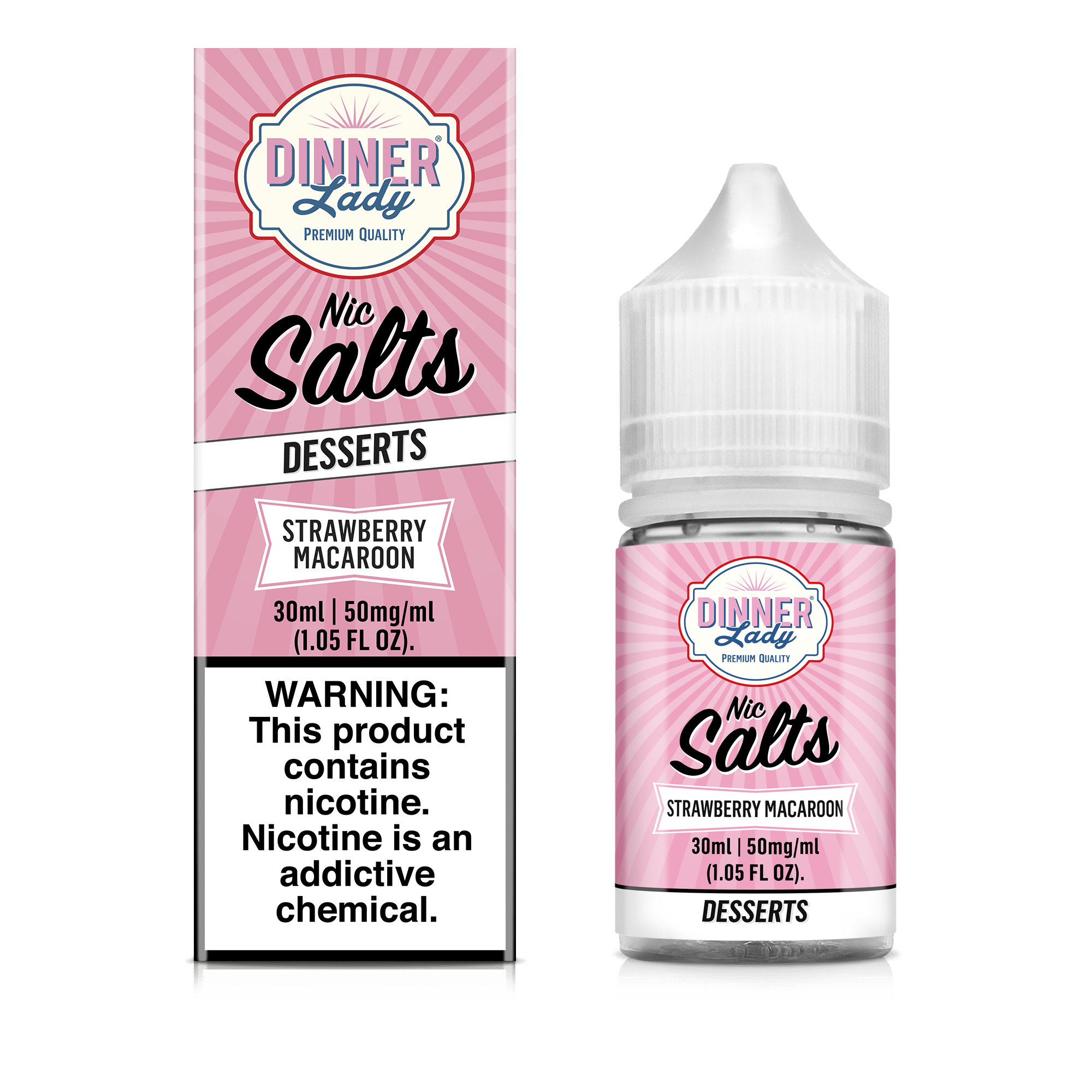 Dinner Lady Juice 50mg Dinner Lady Strawberry Macaroon 30ml