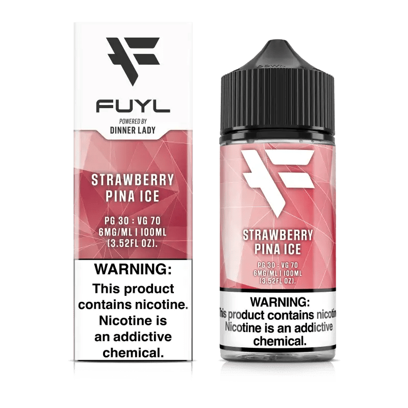 Dinner Lady Juice 6mg Dinner Lady FUYL Strawberry Pina Ice 100ml