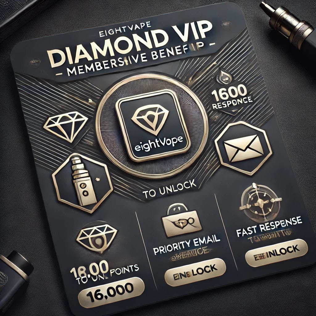 EightVape Merch Diamond VIP Membership Benefits - Exclusive VIP Service