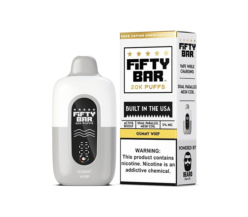 Fifty Bar Disposable Vape Gummy Whip Fifty Bar 20K Disposable Vape (5%, 20000 Puffs)