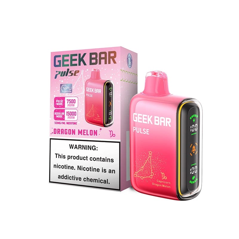 geek bar pulse 15000 disposable vape dragon melon flavor