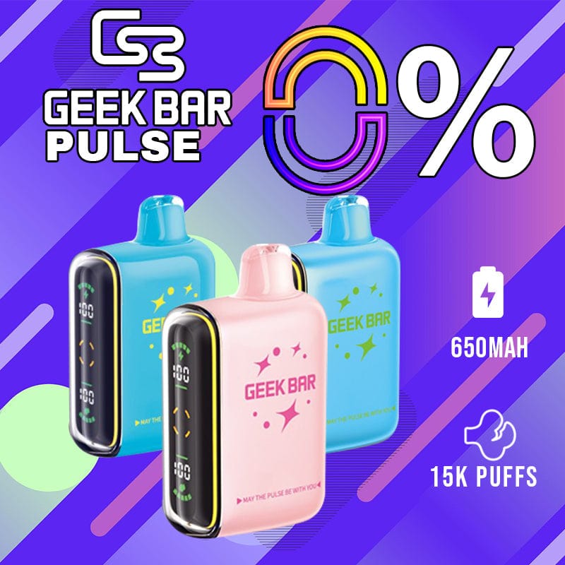 Geek Bar Disposable Vape Geek Bar Pulse Zero Nicotine Disposable Vape (0%, 15000 Puffs)