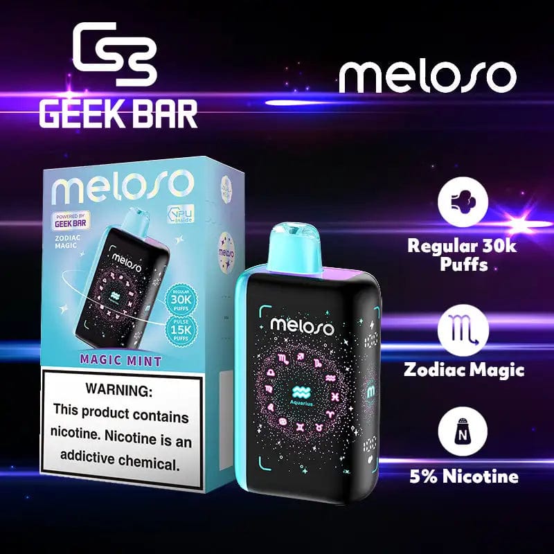 Geek Bar Disposable Vape Magic Mint Geek Bar Meloso Bar 30000 Disposable Vape (5%, 30000 Puffs)