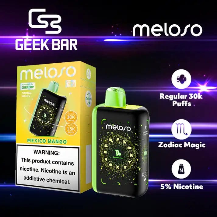 Geek Bar Disposable Vape Mexico Mango Geek Bar Meloso Bar 30000 Disposable Vape (5%, 30000 Puffs)