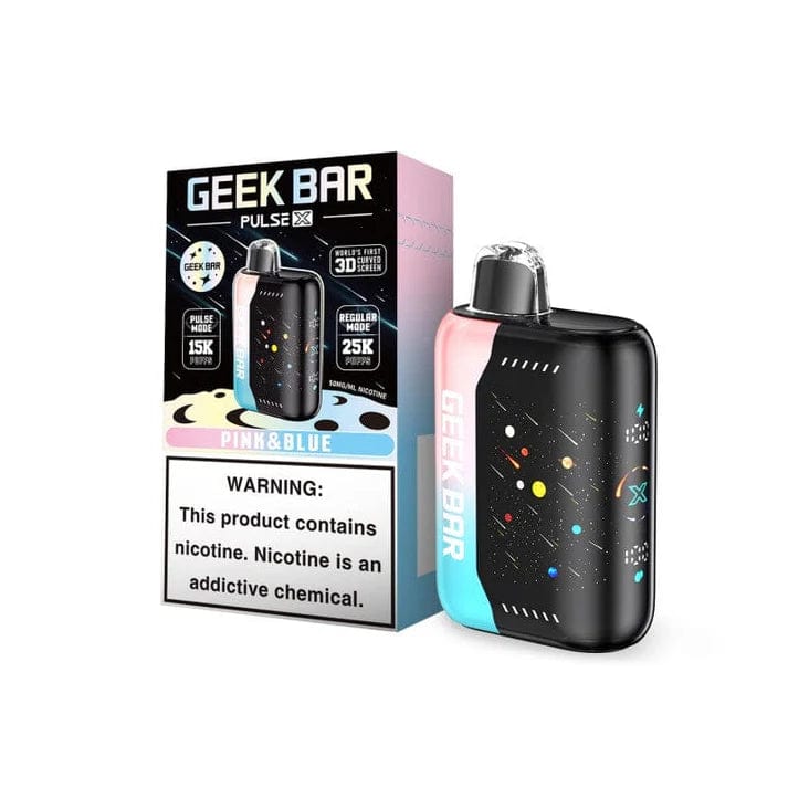 Geek Bar Disposable Vape Pink&Blue (Meteor Edition) Geek Bar Pulse X 25000 Disposable Vape (5%, 25000 Puffs)