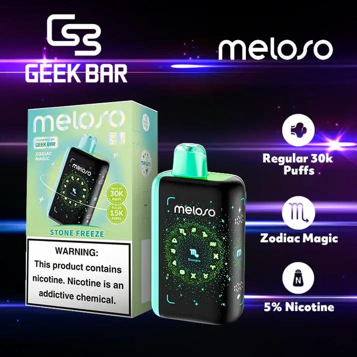 Geek Bar Disposable Vape Stone Freeze Geek Bar Meloso Bar 30000 Disposable Vape (5%, 30000 Puffs)