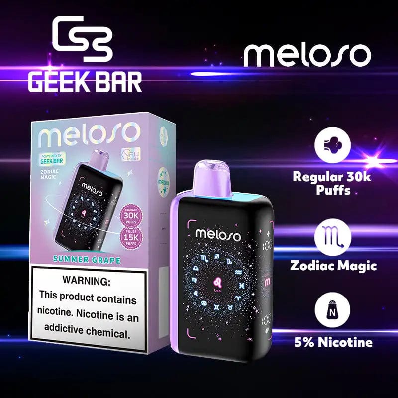 Geek Bar Disposable Vape Summer Grape Geek Bar Meloso Bar 30000 Disposable Vape (5%, 30000 Puffs)