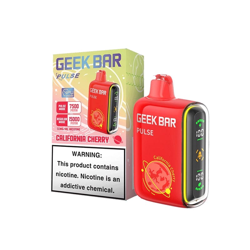 geek bar pulse 15000 disposable vape california cherry flavor