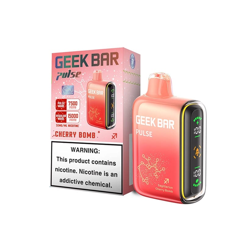 geek bar pulse 15000 disposable vape cherry bomb flavor