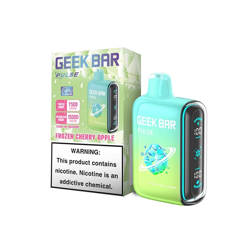 geek bar pulse 15000 disposable vape fronzen cherry apple flavor