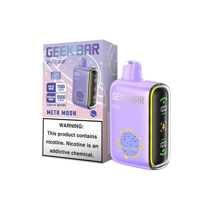 geek bar pulse 15000 disposable vape meta moon flavor