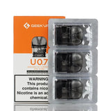 GeekVape Pods 0.7ohm Geekvape U Replacement Pod Cartridges (3x Pack)