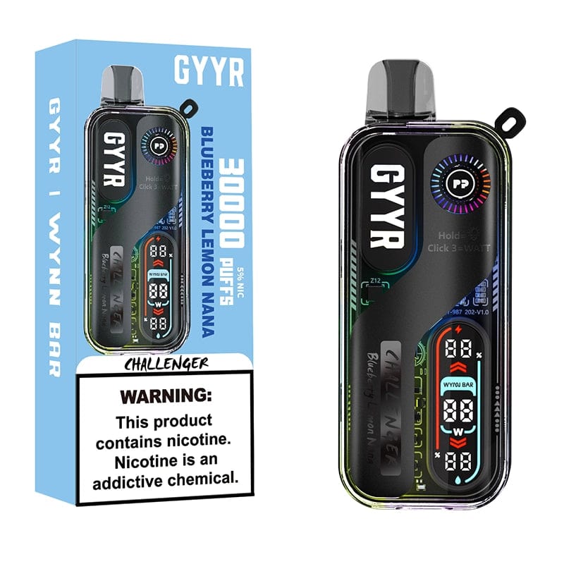 GYYR Disposable Vape Blueberry Lemon Nana GYYR WYNN Bar Challenger 30K Disposable Vape (5%, 30000 Puffs)