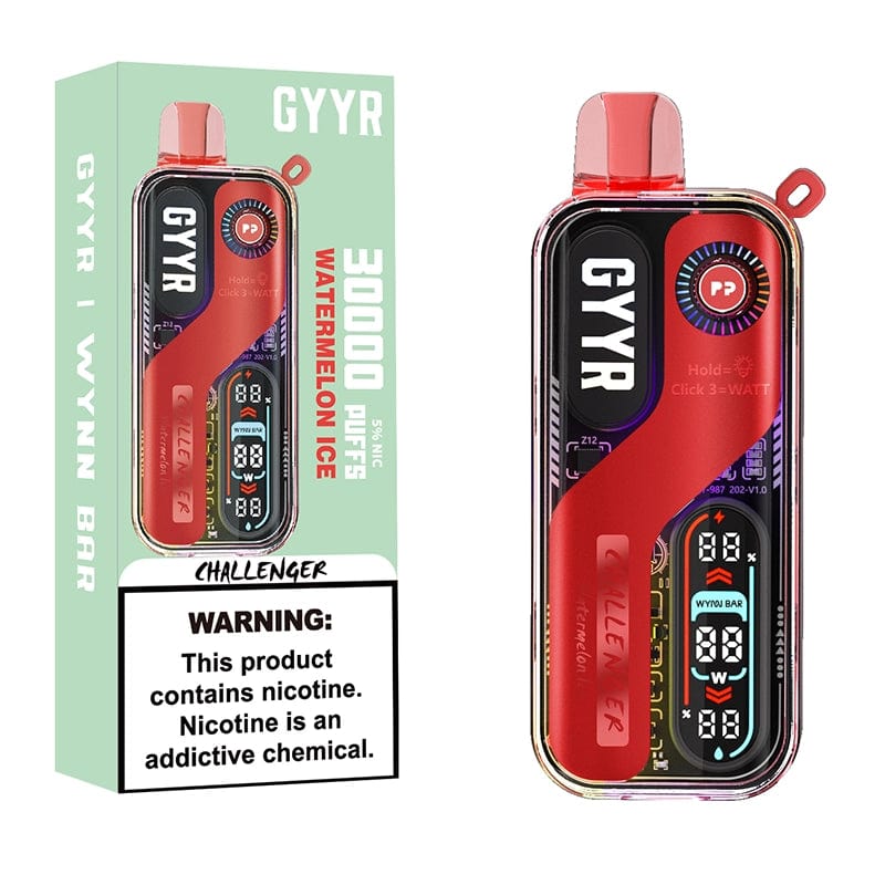 GYYR Disposable Vape Watermelon Ice GYYR WYNN Bar Challenger 30K Disposable Vape (5%, 30000 Puffs)