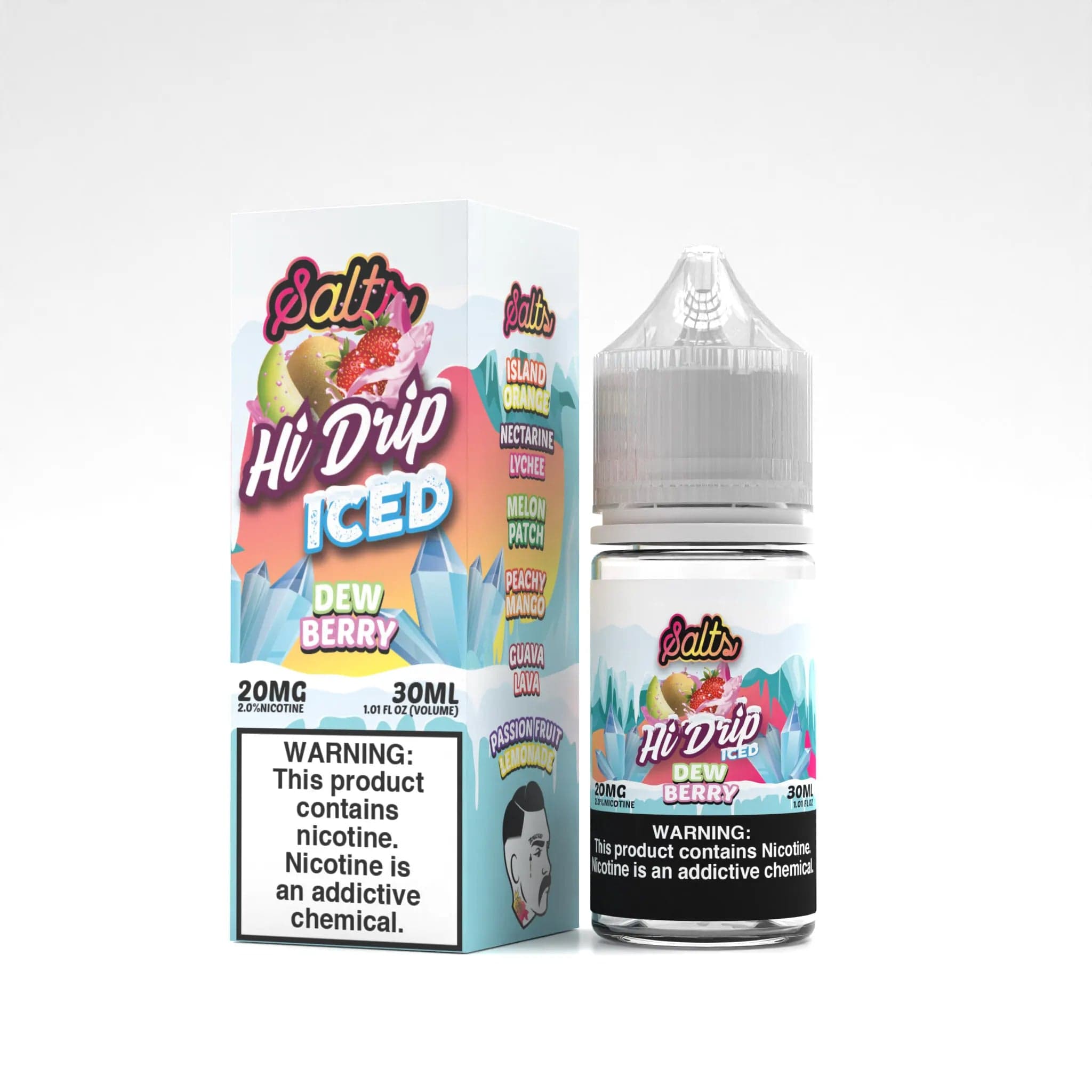 Hi-Drip Juice Hi-Drip Salts Iced Dew Berry 30ml Nic Salt Vape Juice