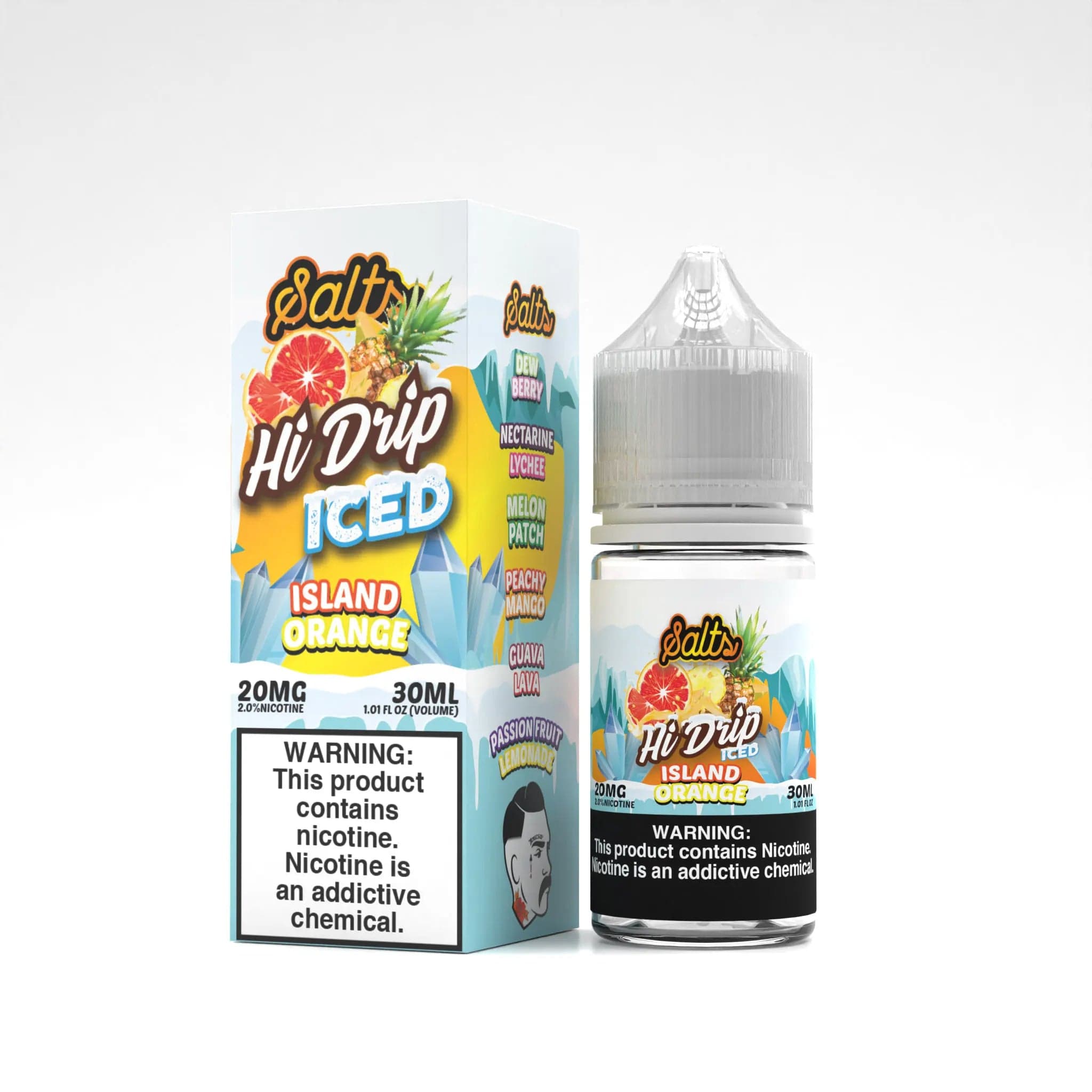 Hi-Drip Juice Hi-Drip Salts Iced Island Orange 30ml Nic Salt Vape Juice