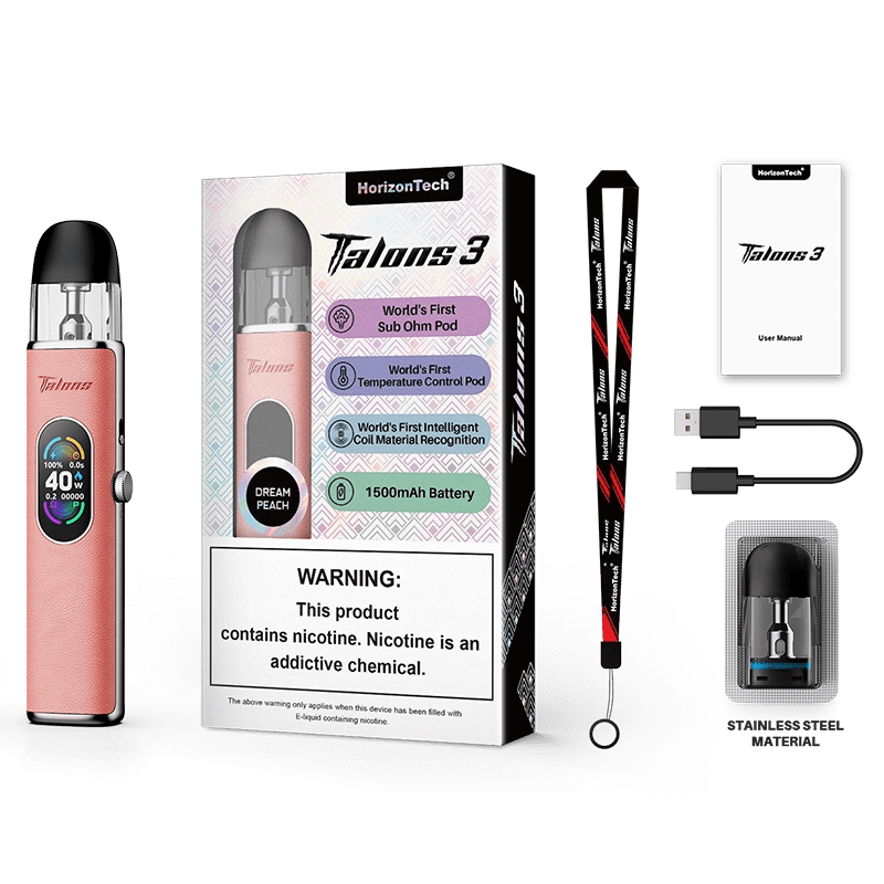 Horizon Pod System Dream Peach Horizon Talons 3 40W Pod Kit