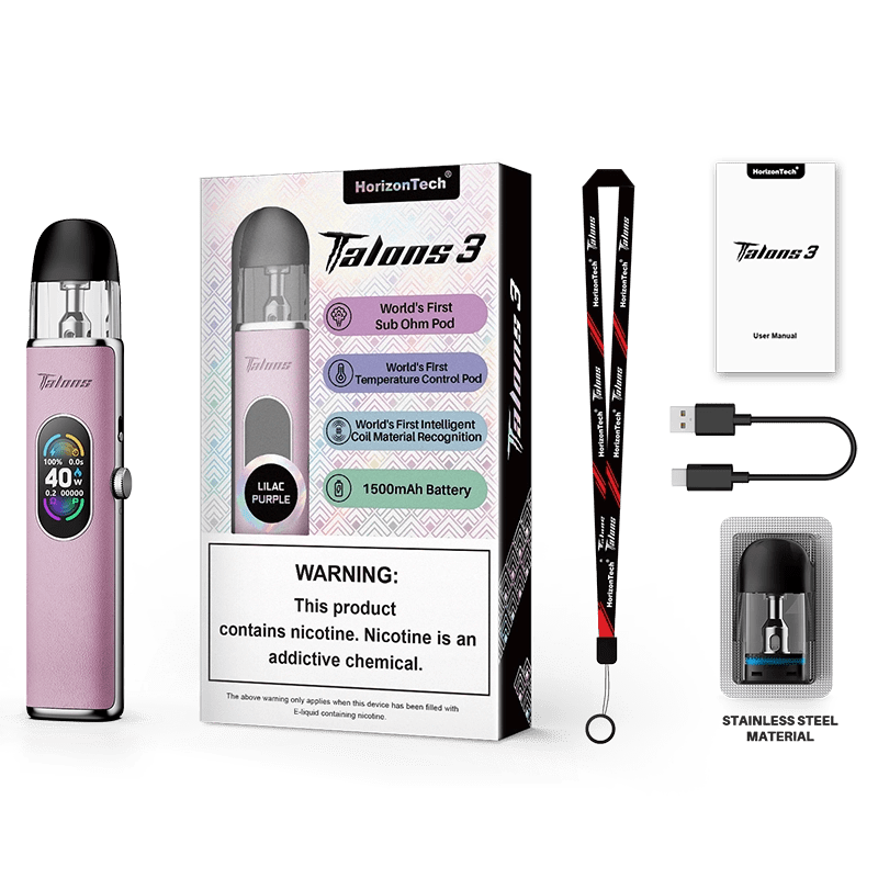 Horizon Pod System Lilac Purple Horizon Talons 3 40W Pod Kit