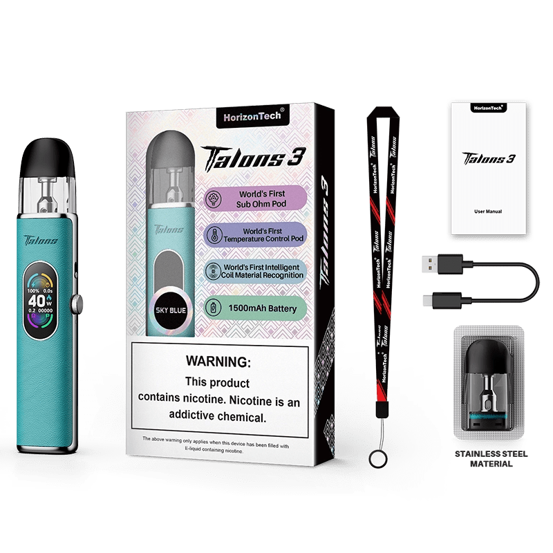 Horizon Pod System Sky Blue Horizon Talons 3 40W Pod Kit