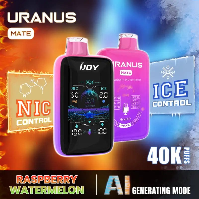 iJoy Disposable Vape Raspberry Watermelon iJoy Uranus Mate 40K Disposable Vape (5%, 40000 Puffs)