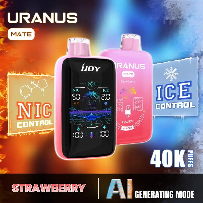 iJoy Disposable Vape Strawberry Ice iJoy Uranus Mate 40K Disposable Vape (5%, 40000 Puffs)