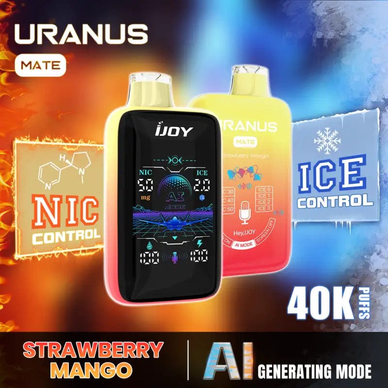 iJoy Disposable Vape Strawberry Mango iJoy Uranus Mate 40K Disposable Vape (5%, 40000 Puffs)