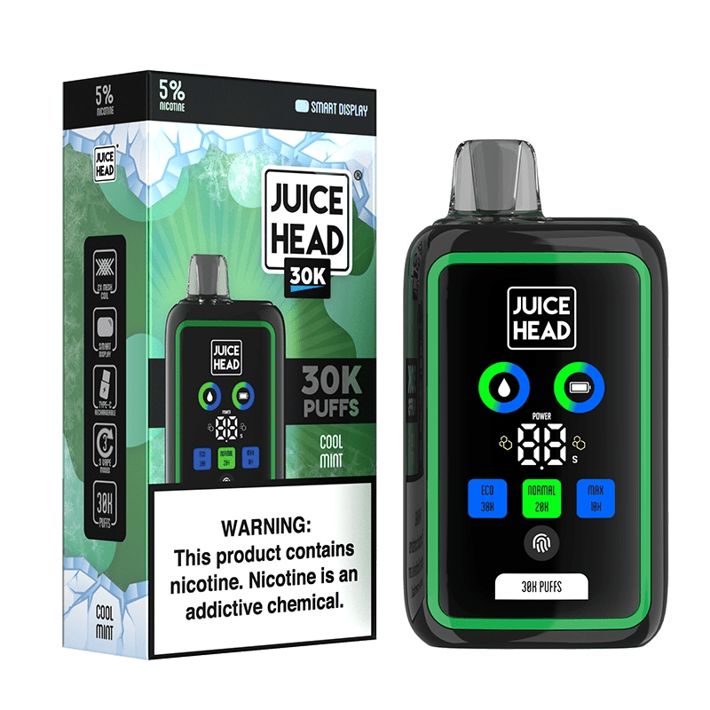 Juice Head Disposable Vape Cool Mint Juice Head 30K Disposable Vape (5%, 30000 Puffs)