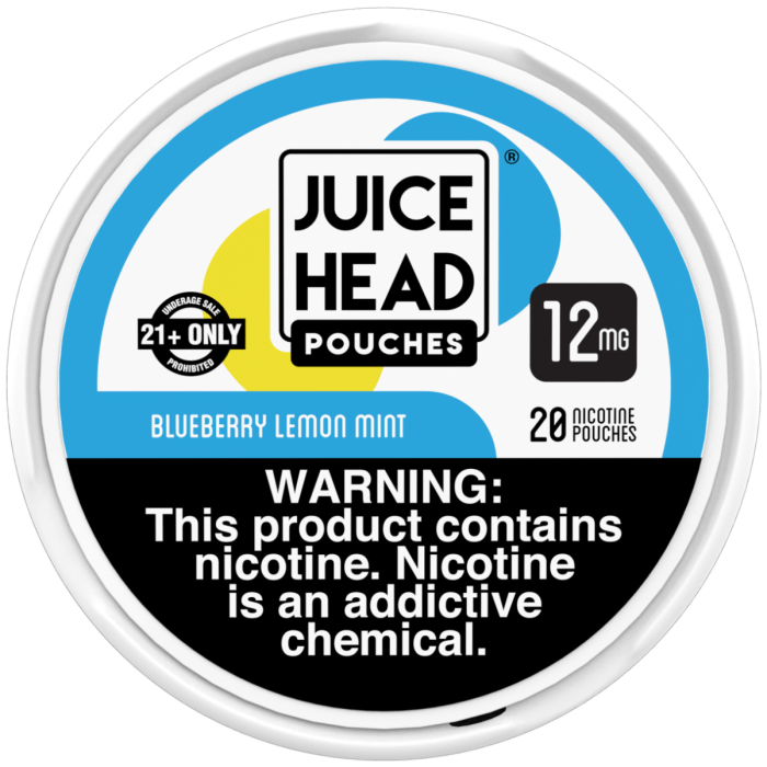 Juice Head Cigarette Solutions 12mg / Blueberry Lemon Mint' Juice Head Nicotine Pouches