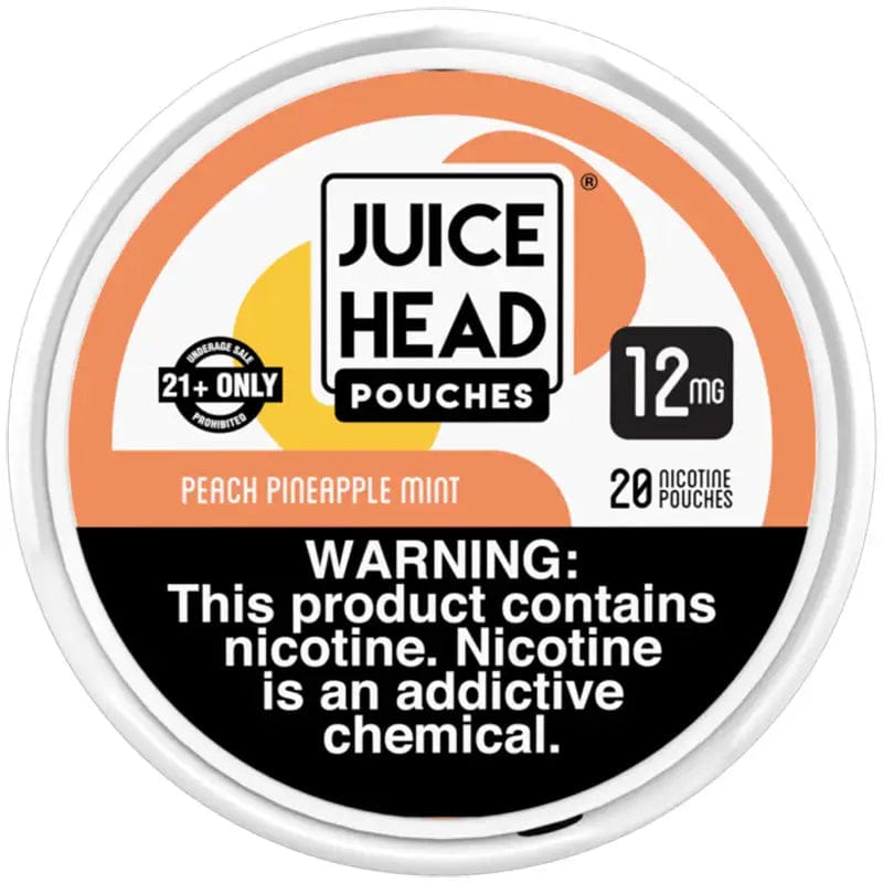 Juice Head Cigarette Solutions 12mg / Peach Pineapple Mint' Juice Head Nicotine Pouches