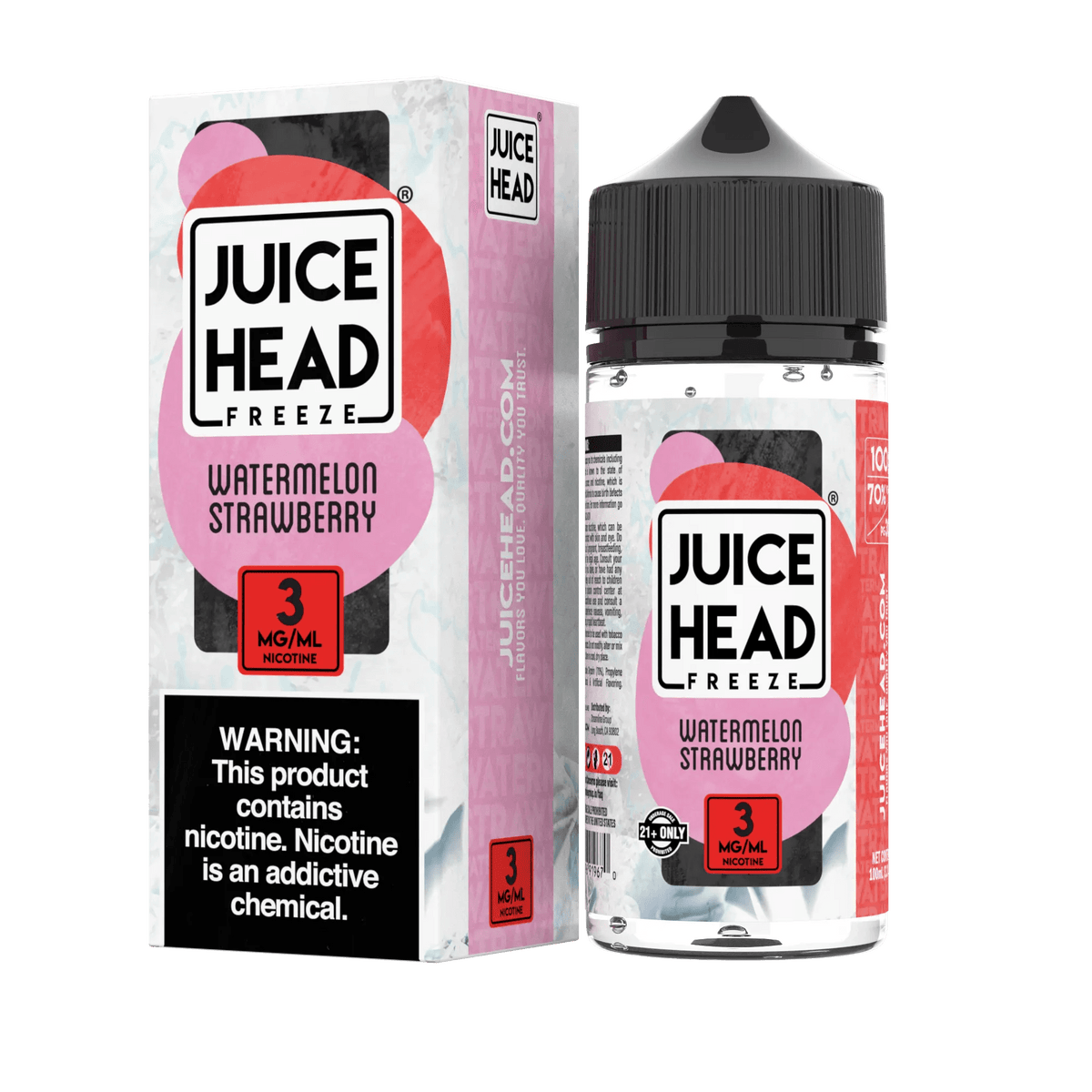 Juice Head Juice Juice Head Synthetic FREEZE Watermelon Strawberry 100ml Vape Juice