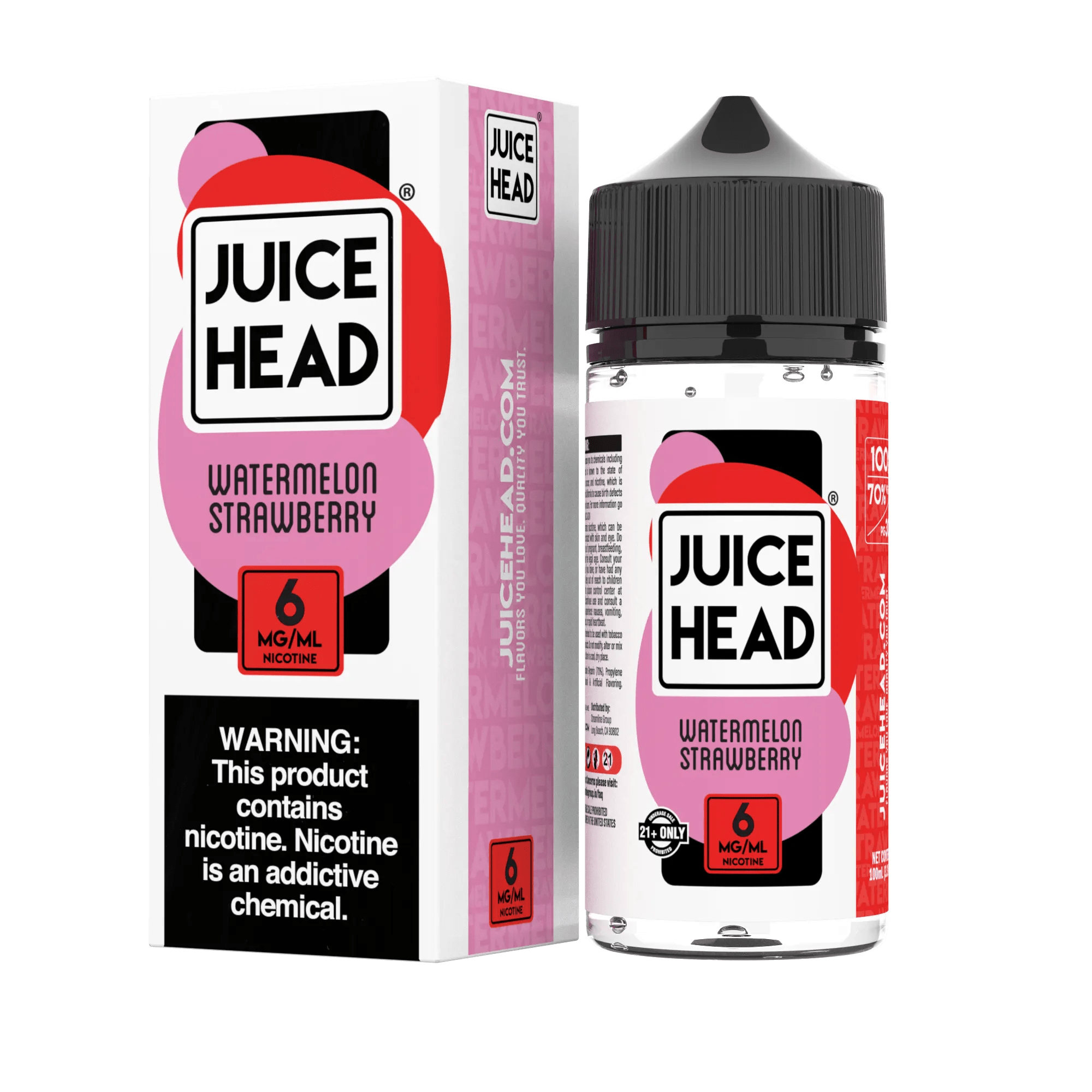 Juice Head Juice Juice Head Synthetic Watermelon Strawberry 100ml Vape Juice