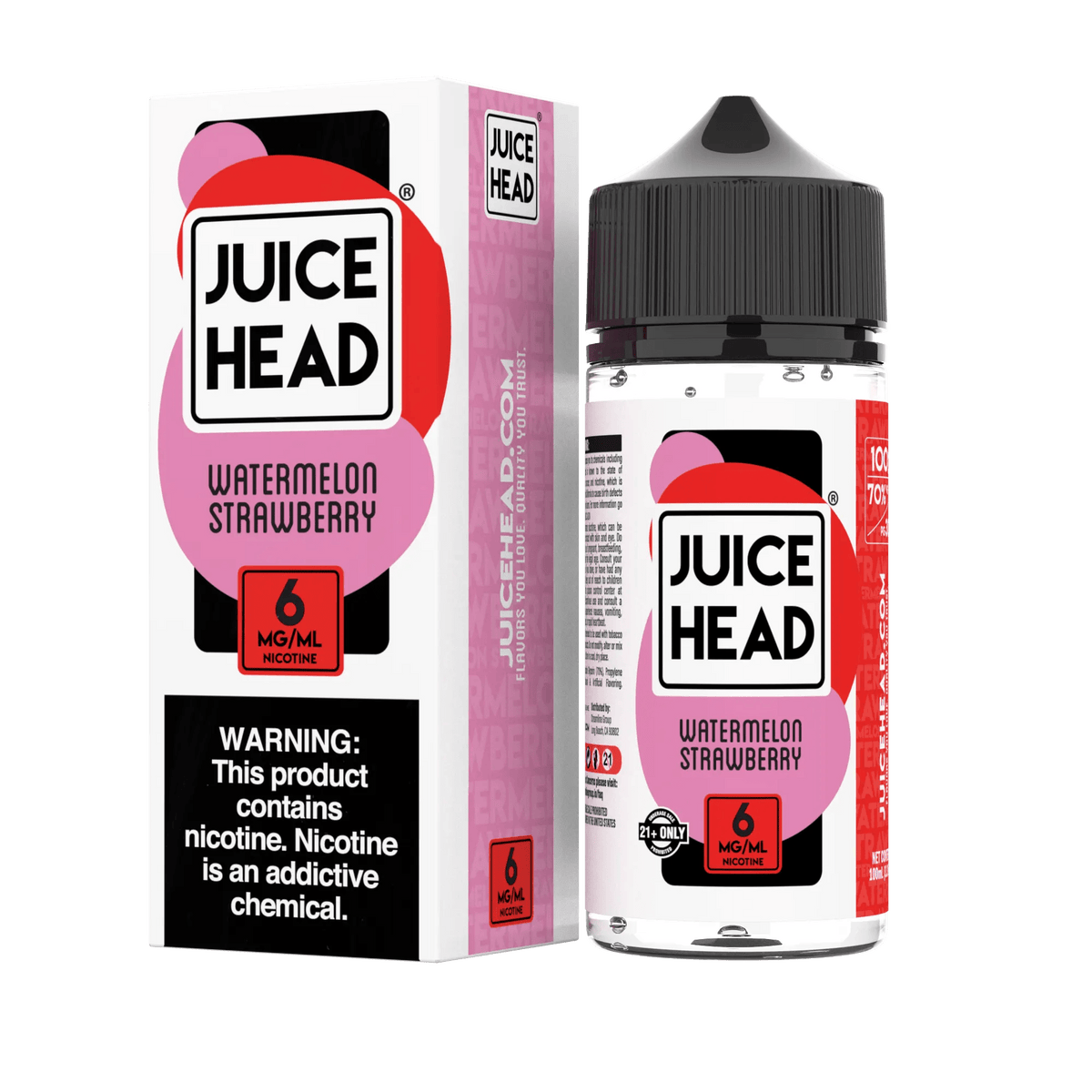 Juice Head Juice Juice Head Synthetic Watermelon Strawberry 100ml Vape Juice