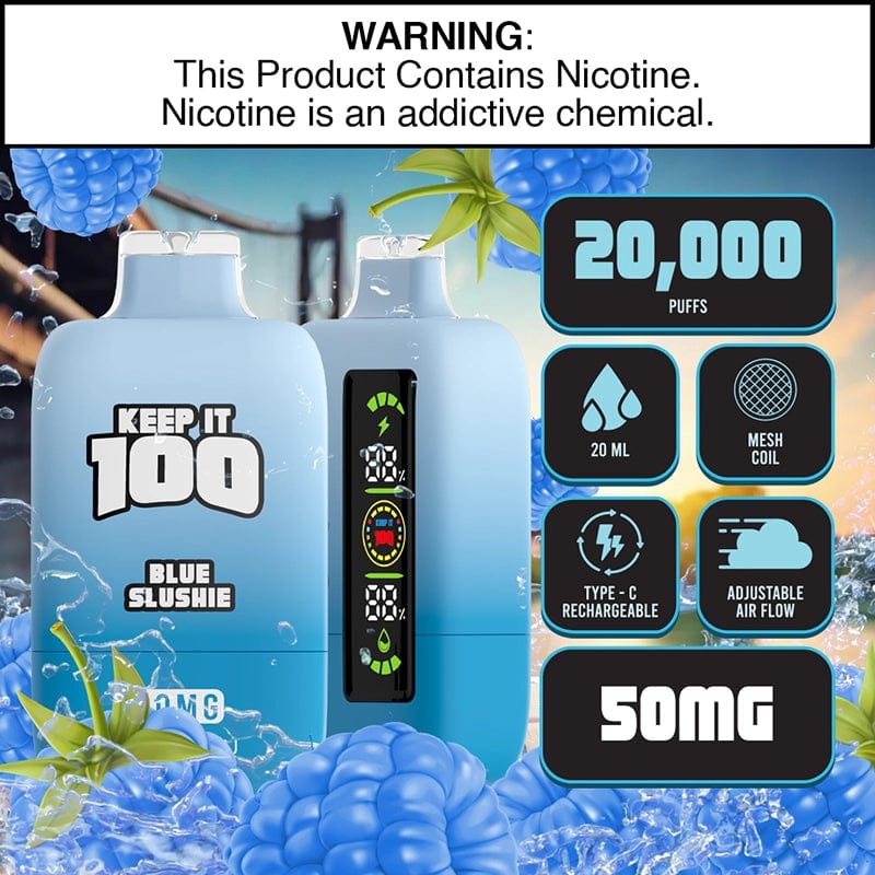 Keep It 100 Disposable Vape Keep It 100 20K Disposable Vape  (5%, 20000 Puffs)