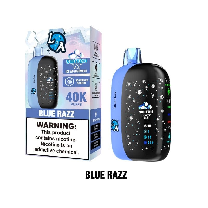 L&A Disposable Vape Blue Razz L&A Switch Ice Control 40K Disposable Vape (5%,40000 Puffs)