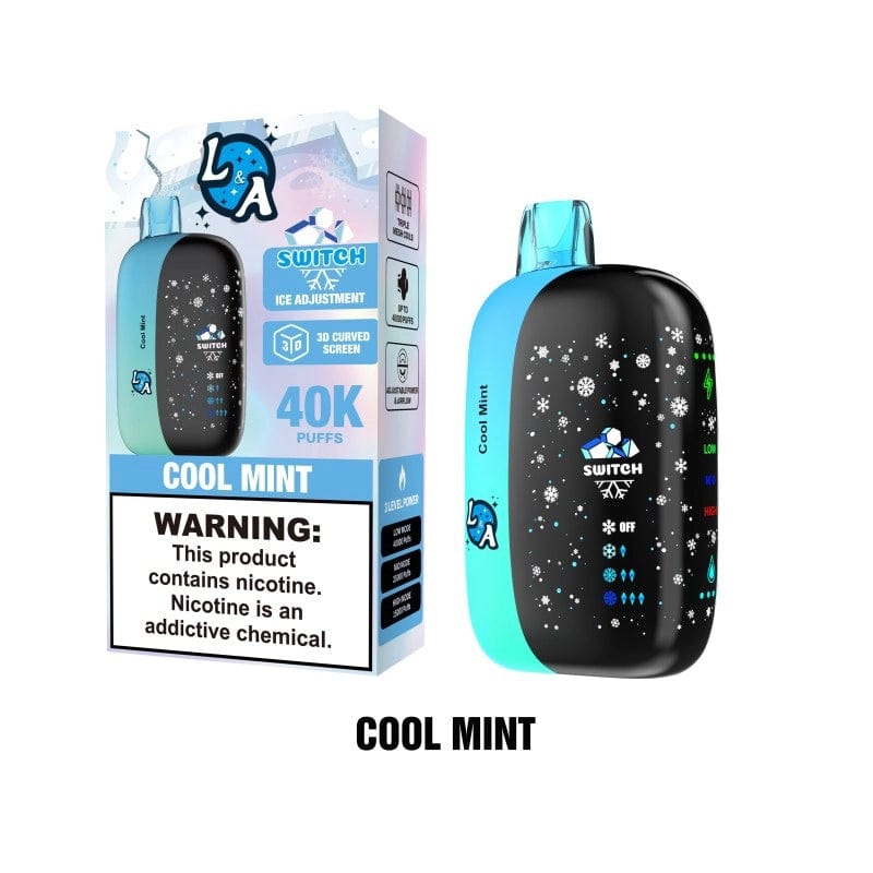 L&A Disposable Vape Cool Mint L&A Switch Ice Control 40K Disposable Vape (5%,40000 Puffs)