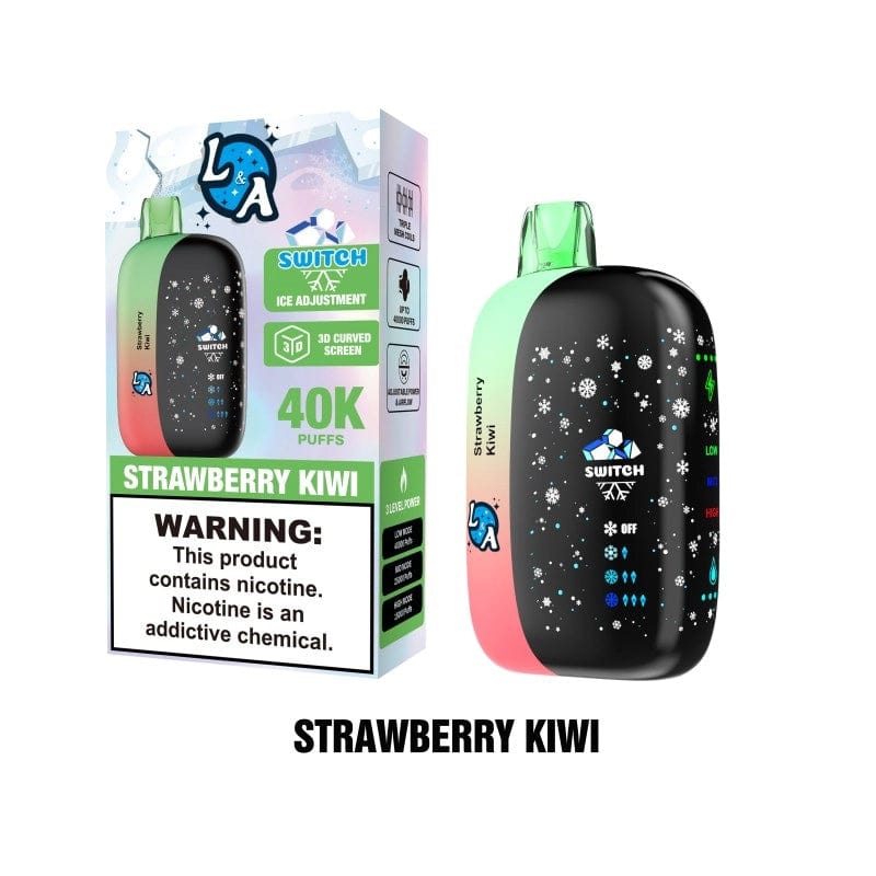 L&A Disposable Vape Strawberry Kiwi L&A Switch Ice Control 40K Disposable Vape (5%,40000 Puffs)