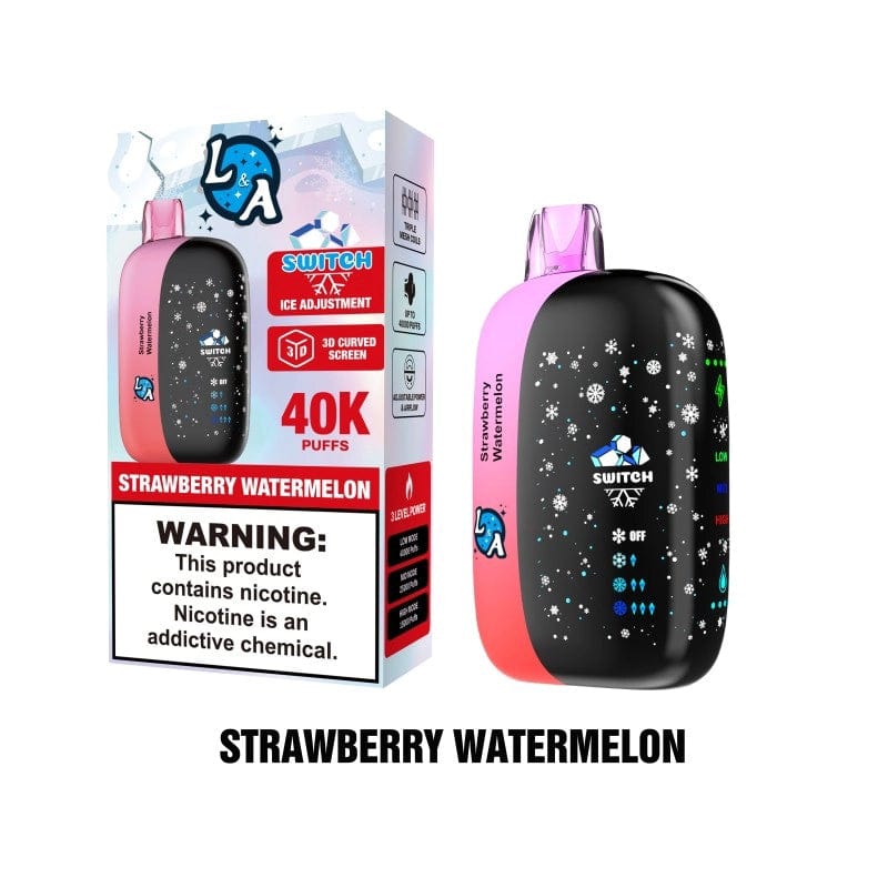 L&A Disposable Vape Strawberry Watermelon L&A Switch Ice Control 40K Disposable Vape (5%,40000 Puffs)