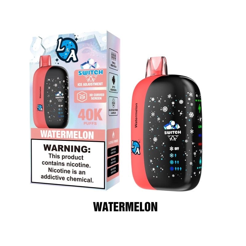 L&A Disposable Vape Watermelon L&A Switch Ice Control 40K Disposable Vape (5%,40000 Puffs)