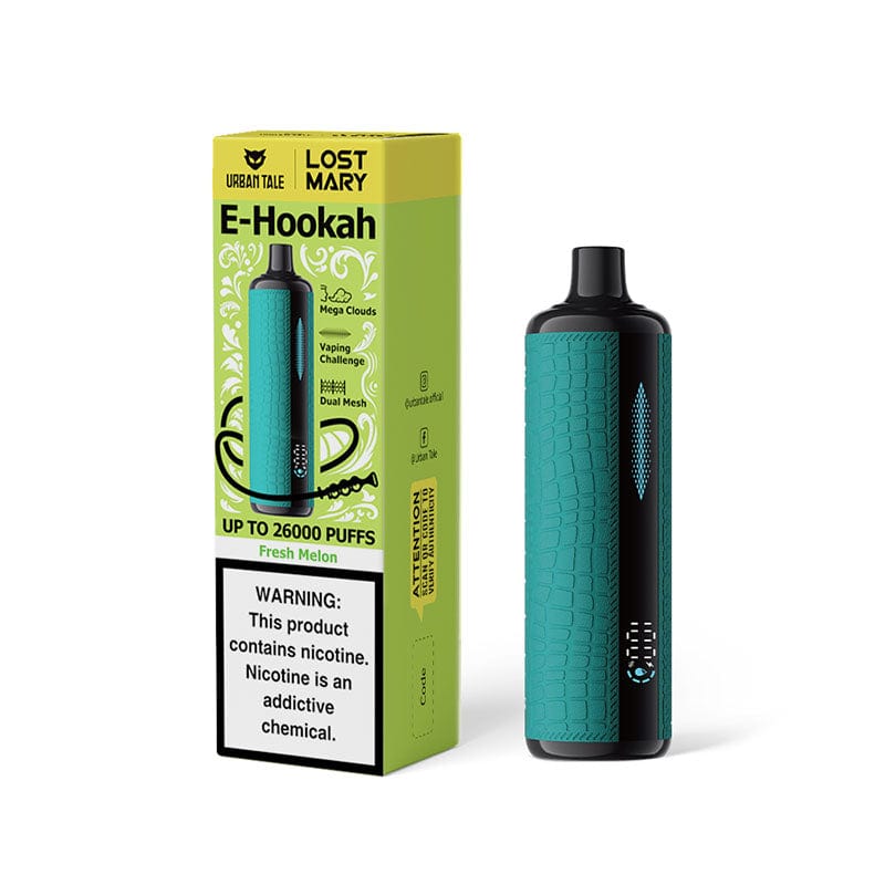 Lost Mary Disposable Vape Fresh Melon Lost Mary x Urban Tale E-hookah Disposable Vape (0.6%,26000 Puffs)